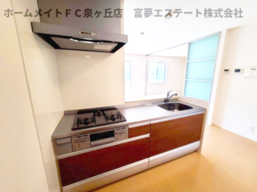 拡大写真：サニーヒルズ泉大津A棟 1階102のキッチン