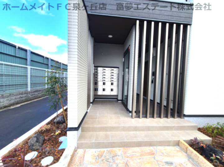 拡大写真:ヒカルサ堺市大野芝 1階102のエントランス