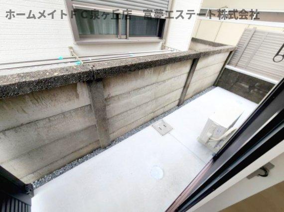 拡大写真:シュトラール鳳 1階101のバルコニー