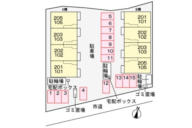 拡大写真:メゾン ド グレイスB 2階203の外観