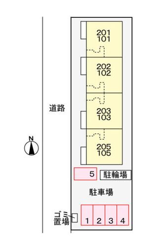 拡大写真:サンフォレストN 1階103の外観