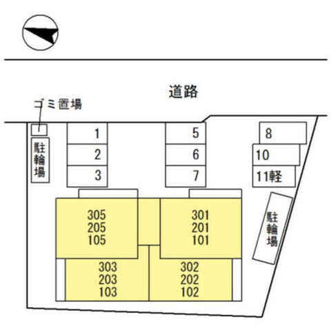 拡大写真:Avenir 1階101の外観
