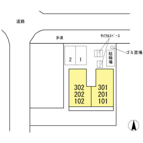 拡大写真:伊丹市野間1丁目 1階102の外観