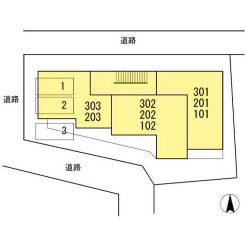 拡大写真：大阪市城東区蒲生４丁目 3階301の外観