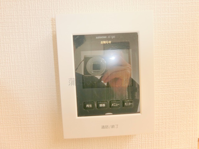拡大写真:ヴィラフジ 1階1のモニター付きインターホン
