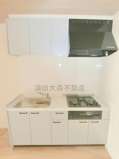 拡大写真:Relive BH蒲田 1階101の3口ガスグリル付システムキッチン