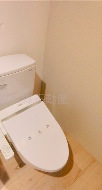 拡大写真:ディアマンテ糀谷 3階302の温水洗浄暖房便座付きのトイレ