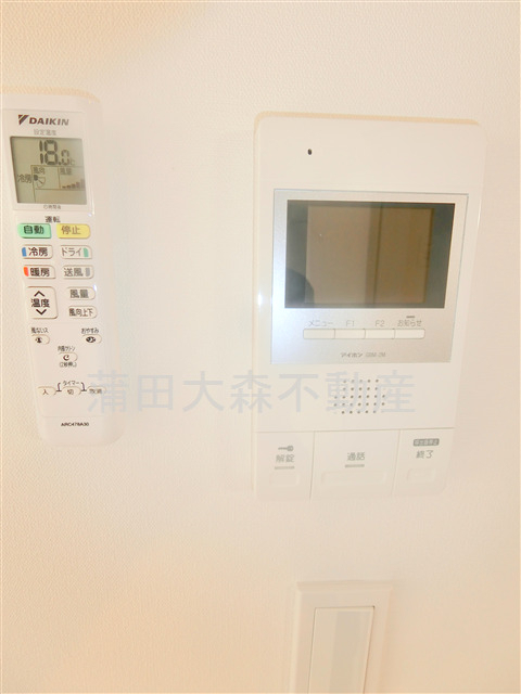 拡大写真:B.G.Grand Unoki 4階404のTVモニター付オートロック インタ―ホン