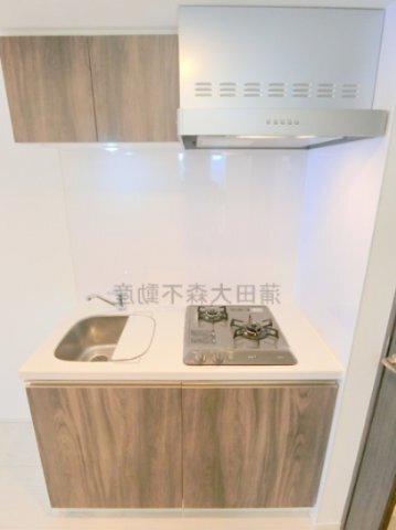 拡大写真:ハーモニーレジデンス羽田天空橋 3階305の2口ガスコンロのシステムキッチン