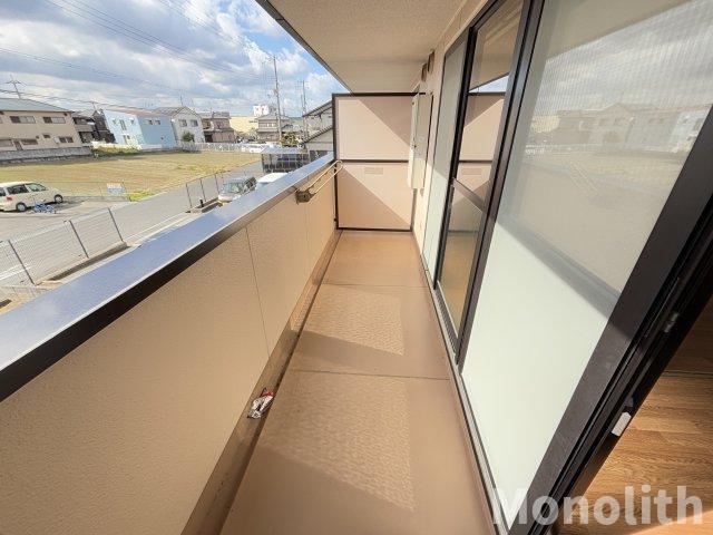 拡大写真:パール久米田 2階201のバルコニー