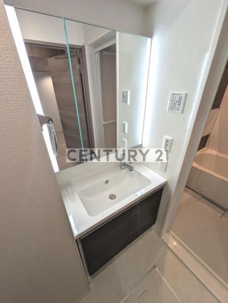拡大写真:Celestia Wakamiya/セレスティアワカミヤ 3階302の洗面台・洗面所