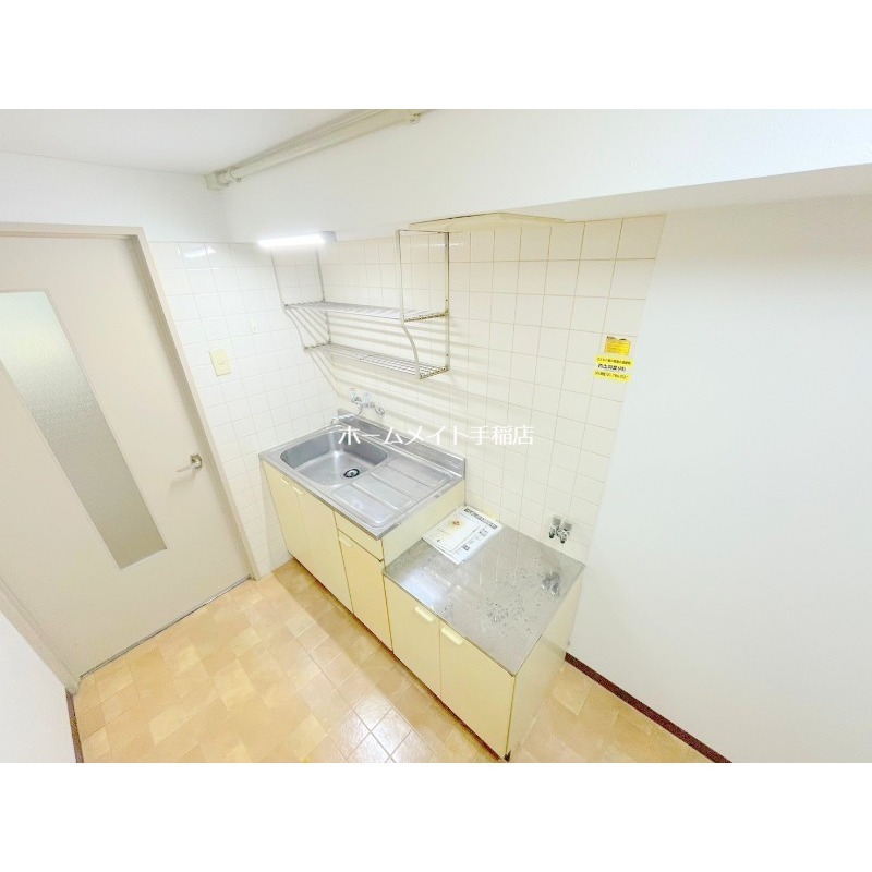 拡大写真：札幌市手稲区稲穂三条２丁目 2階205のキッチンスペース♪
