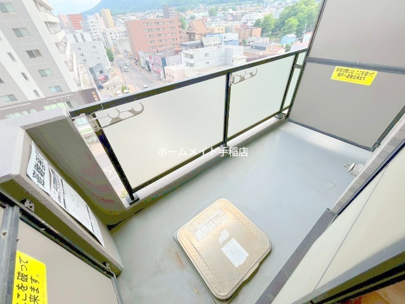 拡大写真:札幌市手稲区手稲本町一条4丁目 8階802のバルコニーです♪