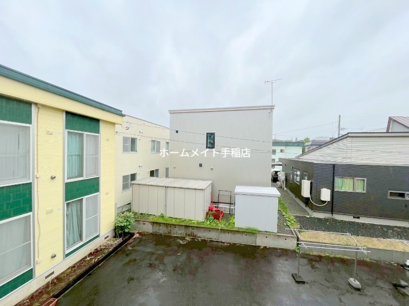 拡大写真:住吉ハイツ 2階205のお部屋からの眺望でございます!