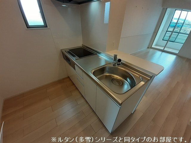 拡大写真：ボーリヴィエールⅢ 2階204のキッチン