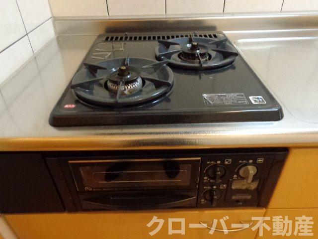 拡大写真:フェリス 1階107の2口ガスコンロ