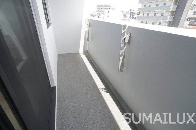 拡大写真:熊本市中央区薬園町 8階801のバルコニー