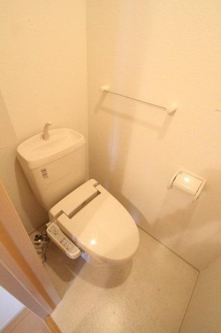 拡大写真:メゾンセレナーデB 2階203のシンプルで使いやすいトイレです
