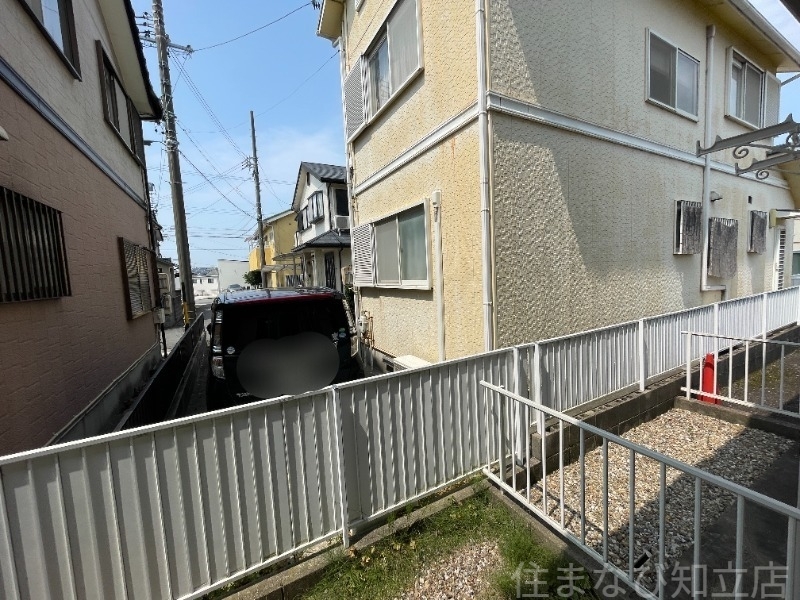 拡大写真:悠々荘 2階202の別の部屋から撮影