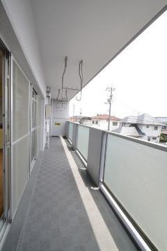 拡大写真:岡山市中区倉田 1階101のバルコニー
