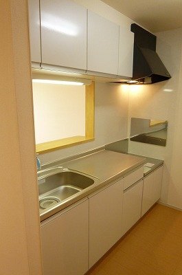 拡大写真:パーシモン北野 2階206のキッチン