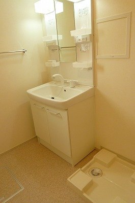 拡大写真:パーシモン北野 2階206の洗面所