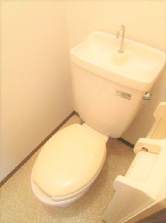 拡大写真:パピオン津福 2階205の落ち着いたトイレです
