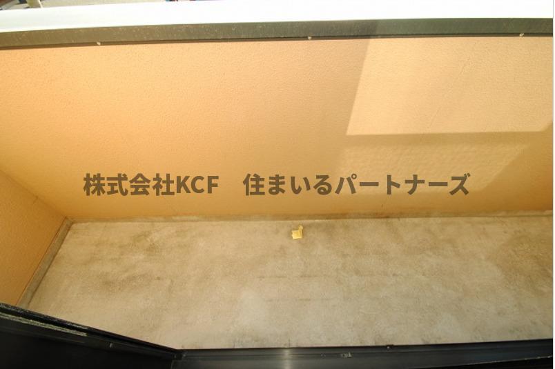 拡大写真:RA長門石 2階201の広々としたバルコニーです