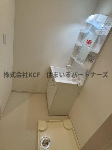 拡大写真：アルテ久留米 1階101のコンパクトで使いやすい洗面所