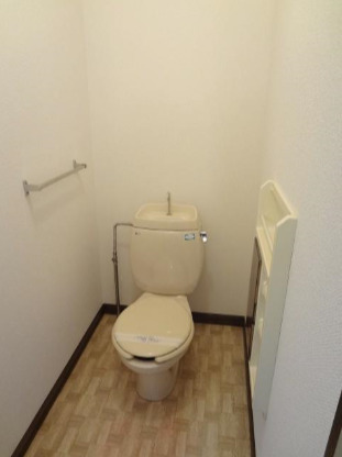 拡大写真:フレグランス諏訪野 2階202の清潔感のあるトイレです
