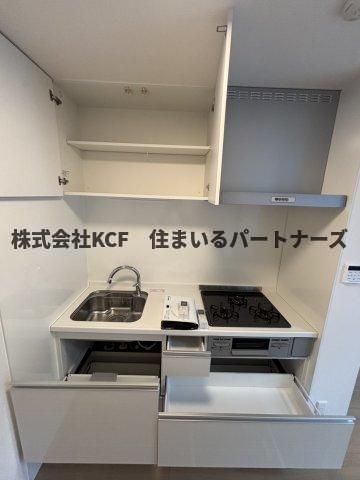 拡大写真:D-roomシャンヴル 1階102のお料理しやすいキッチンです
