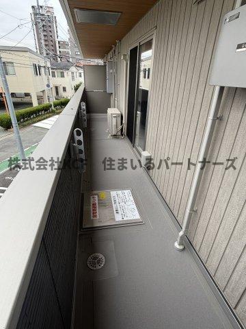 拡大写真:D-ROOM+西町 2階203のバルコニーがあります