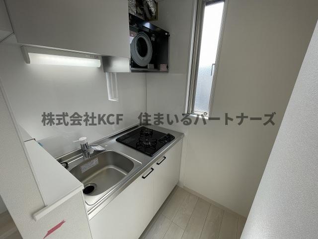 拡大写真:CB久留米カーラ 2階201のキッチンでお料理をお楽しみください