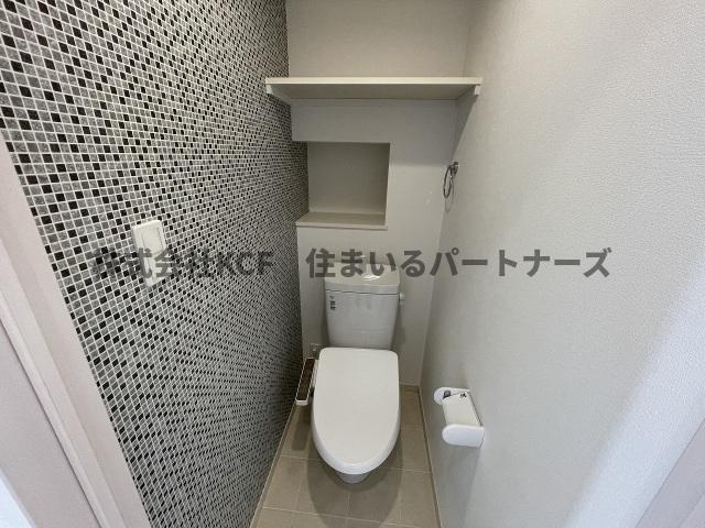 拡大写真:CB久留米カーラ 2階201のトイレもきれいです
