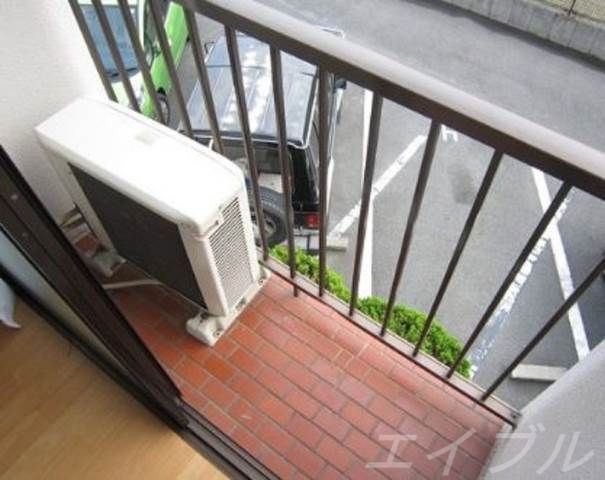 拡大写真:茶屋町エビスコーポ 2階205のバルコニー