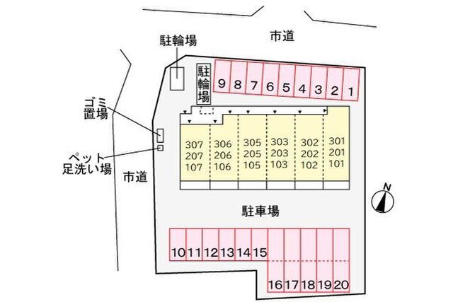 拡大写真:オーラ スターニョ 3階306の外観