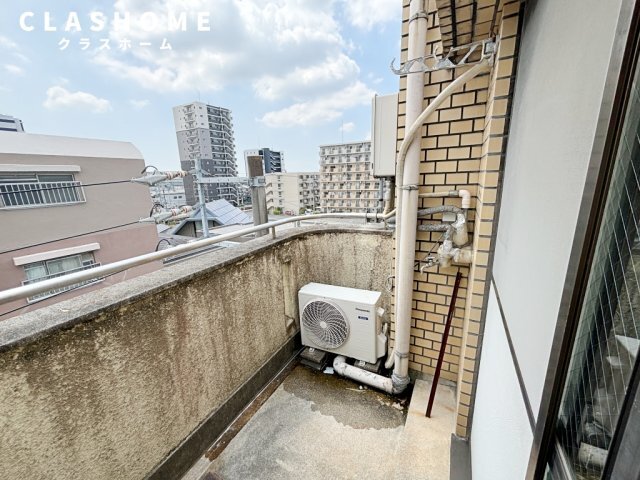 拡大写真:矢羽根ビル 5階502のバルコニー