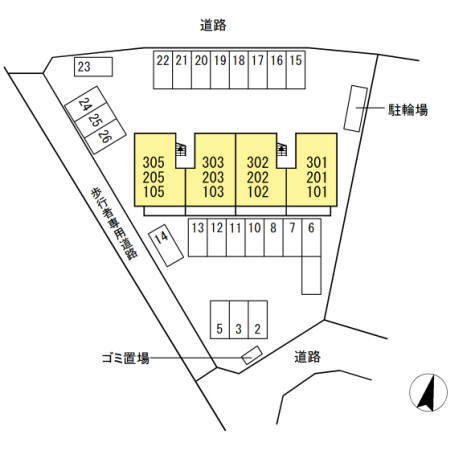 拡大写真:F<エフ> 3階303の同物件の別部屋になります。