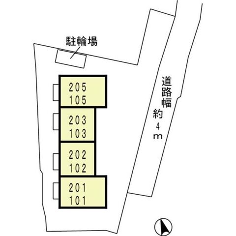 拡大写真:神戸市北区鈴蘭台東町3丁目 1階102の外観