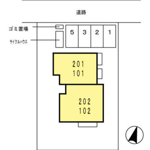 拡大写真:宝塚市寿楽荘 1階101の外観