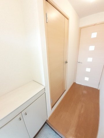 拡大写真:サニースポットB 2階203の毎日通る玄関はこちらです