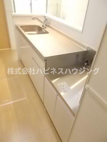 拡大写真:アンソレイエ天王台Ⅰ 1階101のキッチン