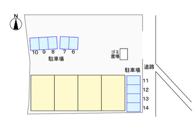 拡大写真:フォレスト小田中B 2階205の地図