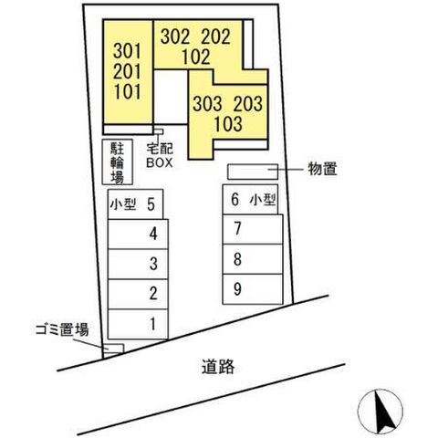 拡大写真:ロイヤルステージ東津田A棟 2階202の駐車場