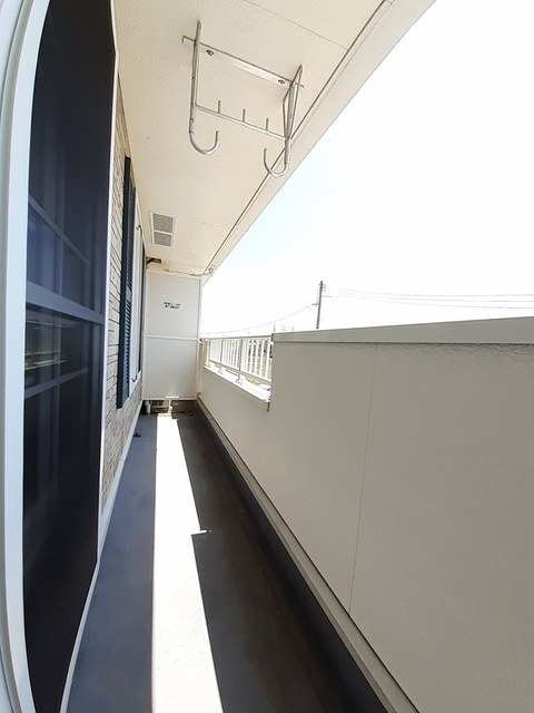 拡大写真:ボヌール荻杼 B 2階201のバルコニー
