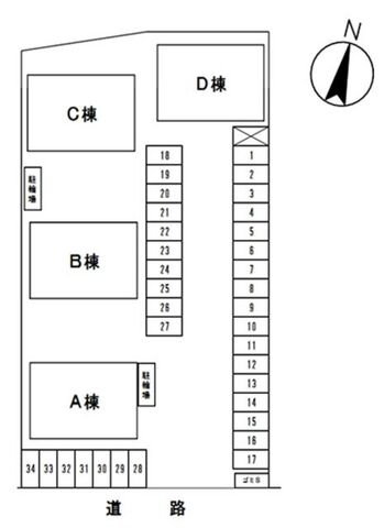 拡大写真:岡山市北区今保 2階201の地図
