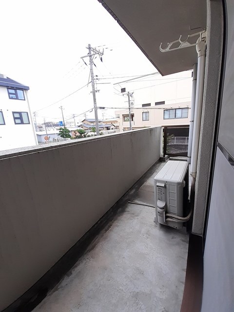 拡大写真:クレールコート 2階204のバルコニー