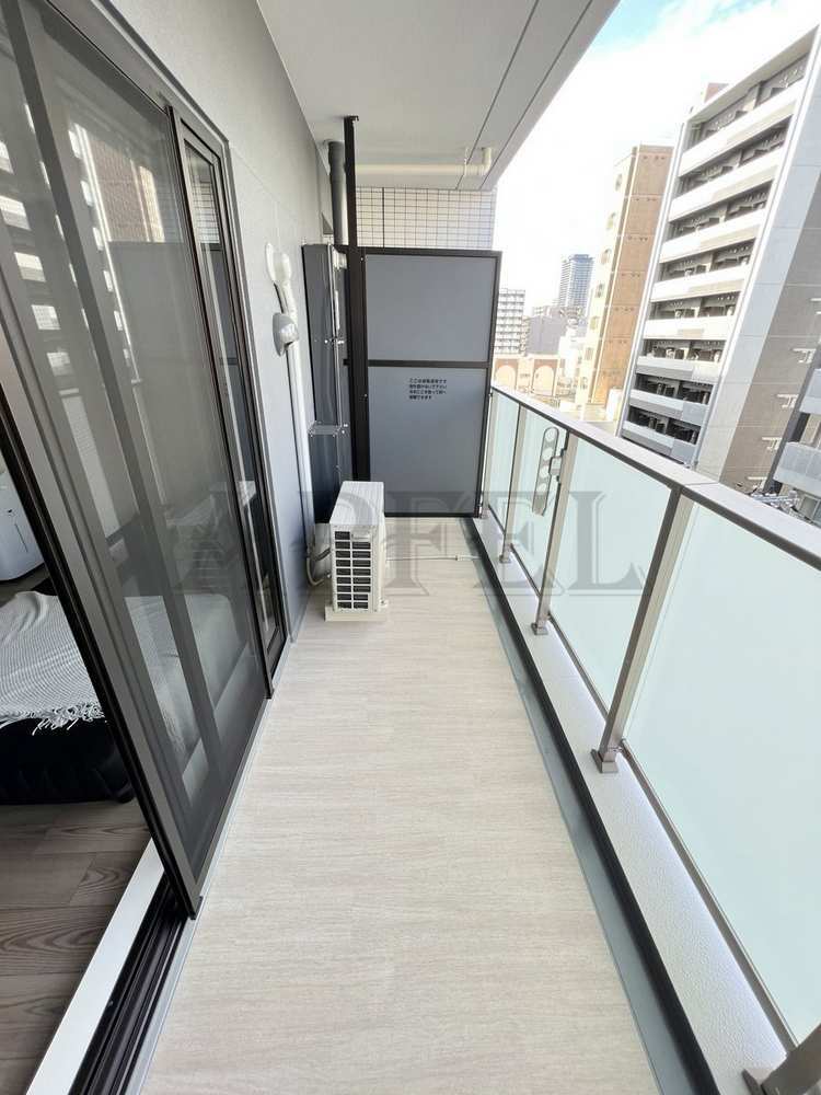 拡大写真:ルネフラッツ谷町四丁目 6階605のバルコニー