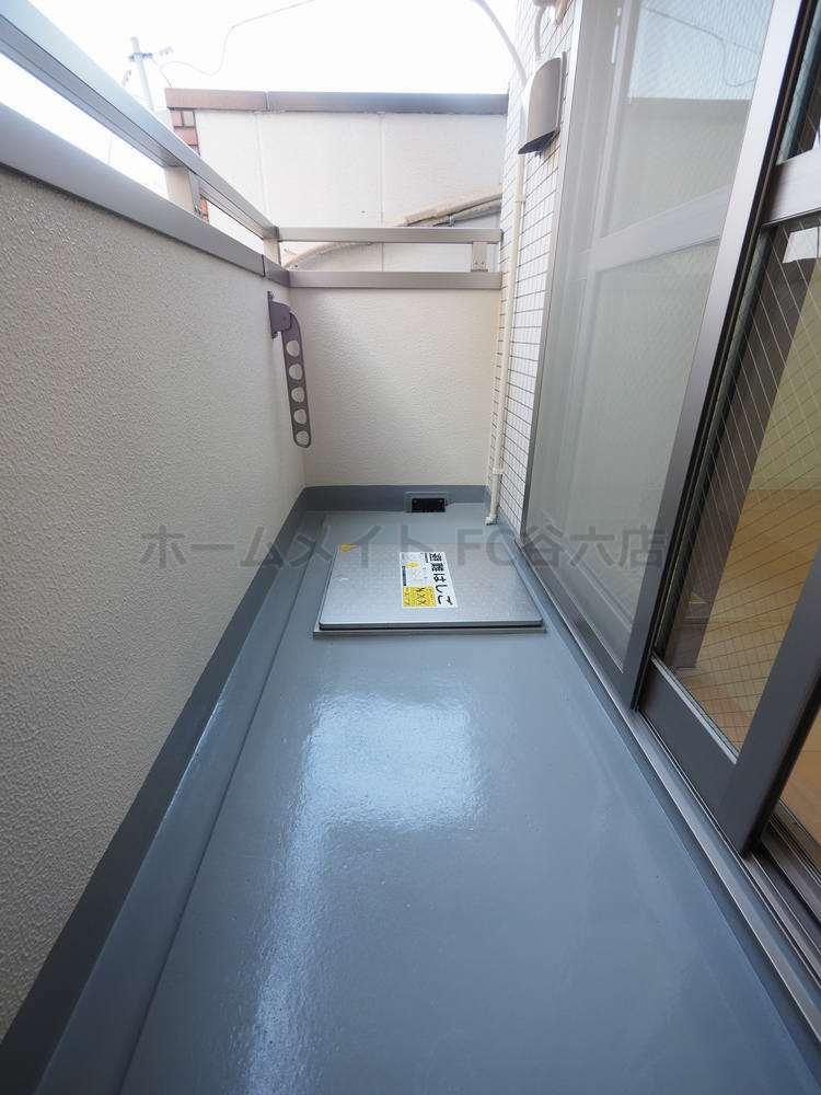 拡大写真：ラ・フォンテ松屋町 2階205のバルコニー