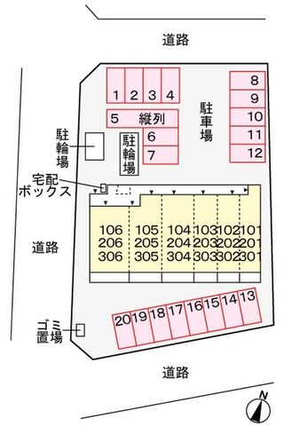 拡大写真:ローレル 2階203の外観